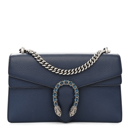 Gucci Dollar Calfskin Crystal Small Dionysus Shoulder Bag Blue Agata Montana Sapphire 1 of 12
