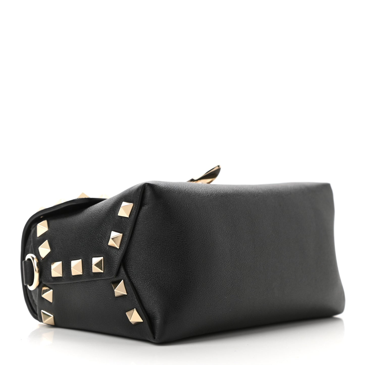 Vitello Mini Rockstud Crossbody Bag Black