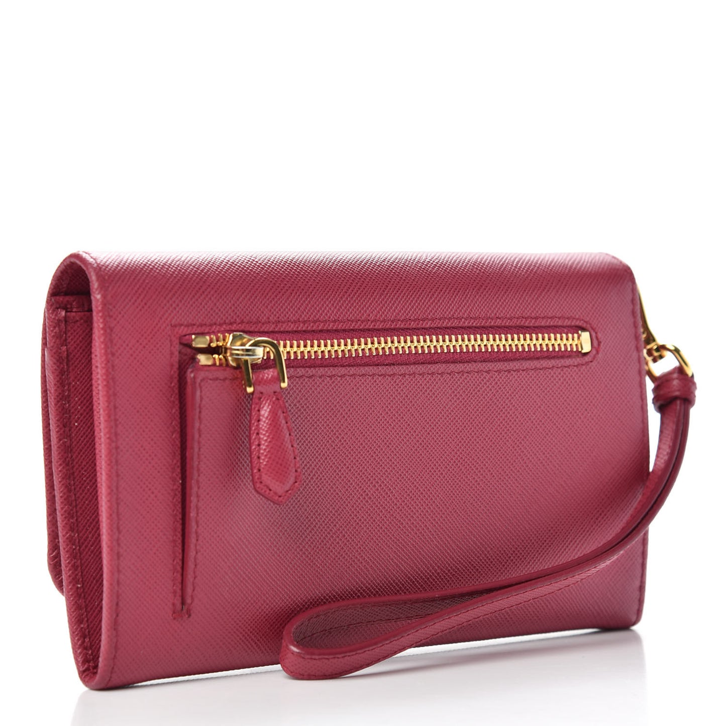 Saffiano Metal Wristlet Peonia