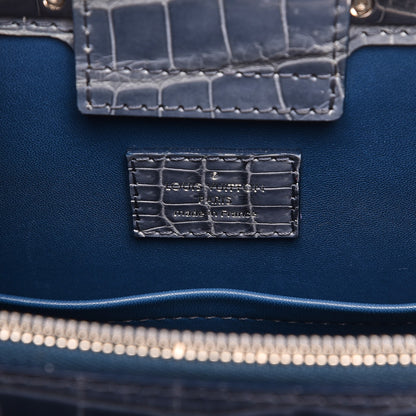 Louis Vuitton Crocodile Deesse MM Blue 6 of 8