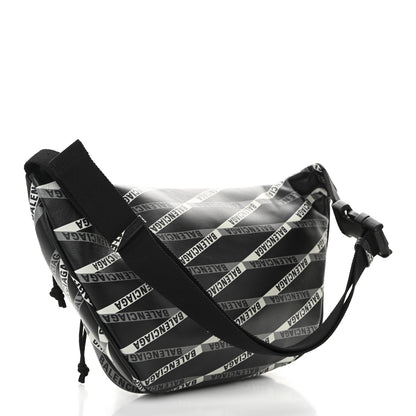 Balenciaga Smooth Calfskin Losange Monogram Explorer Belt Bag Black Grey 3 of 10