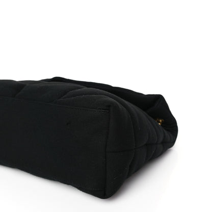 Saint Laurent Wool Jersey Quilted Medium Loulou Puffer Monogram Chain Black 9 of 9