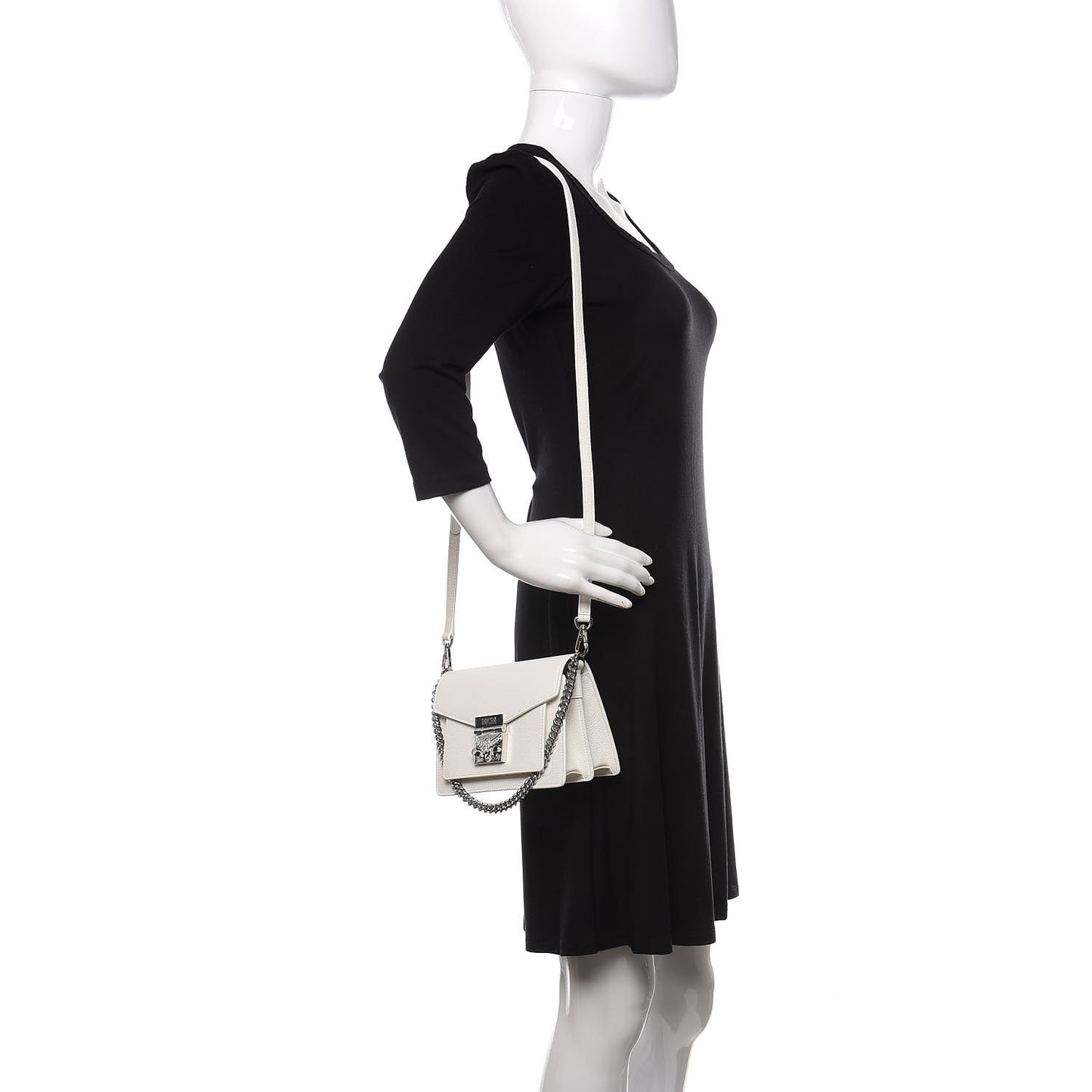 Calfskin Park Avenue Mini Patricia Crossbody Bag White