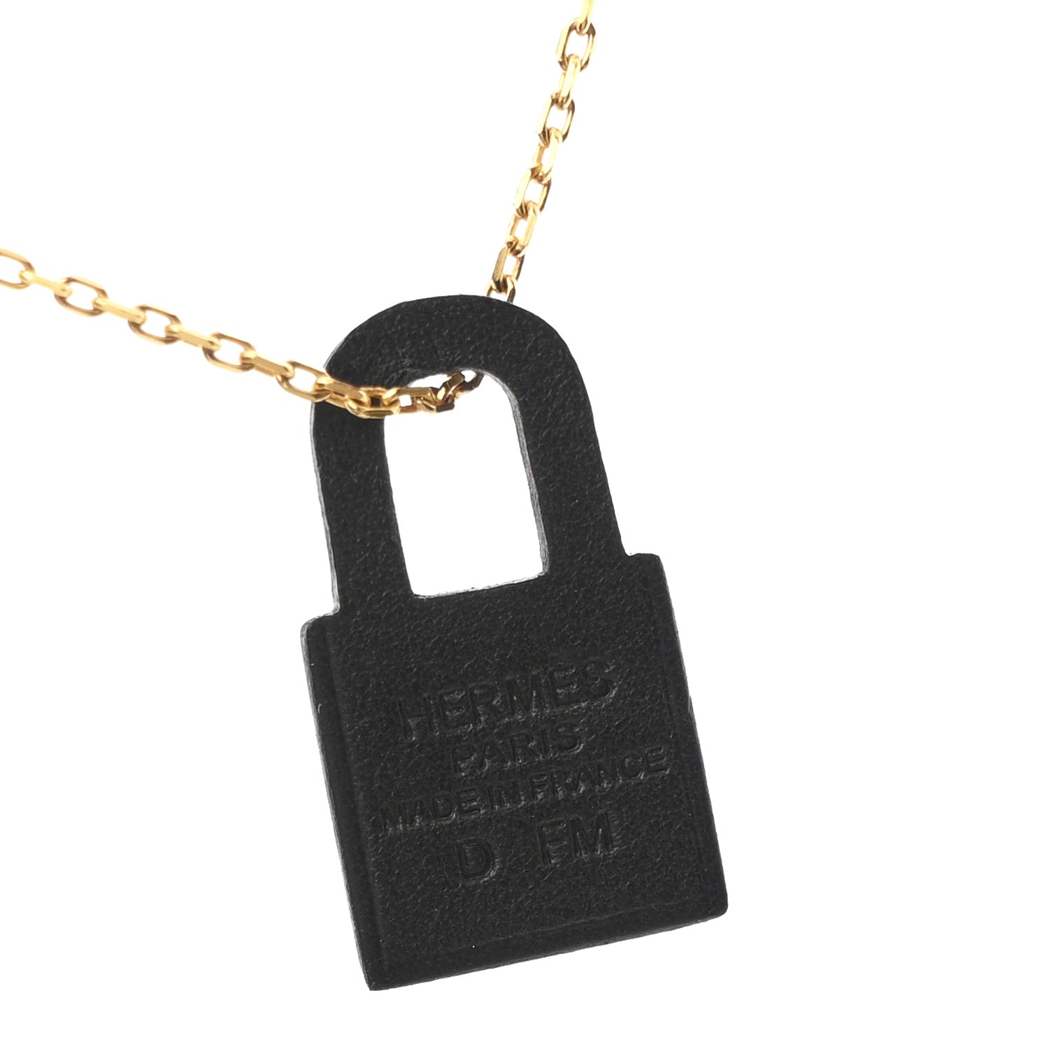 Hermes Swift O'Kelly Pendant Necklace Black 6 of 7
