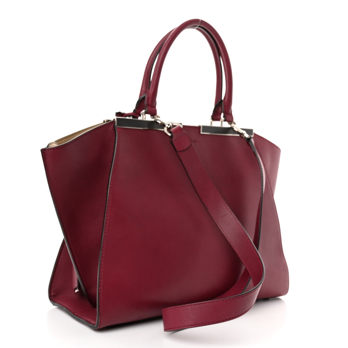Vitello Dolce Shiny Nappa Petite 3Jours Tote Mattone Maldives
