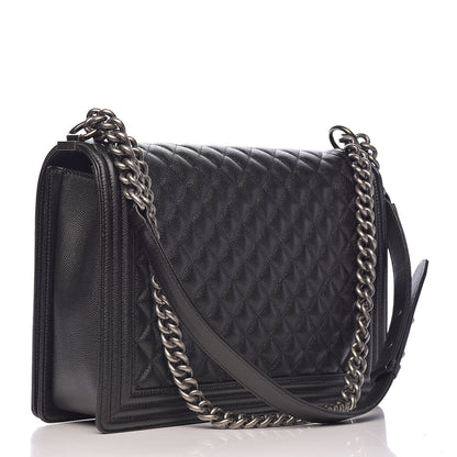 Chanel Caviar Quilted Large Boy Flap Black 3 of 12