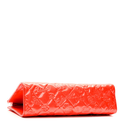 Chanel Patent Calfskin Lucky Symbols Pochette Coral 6 of 19