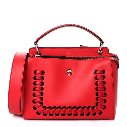 Fendi Vitello Baltico Dolce Shiny Nappa DotCom Satchel Caipiroska Bubblegum 1 of 9