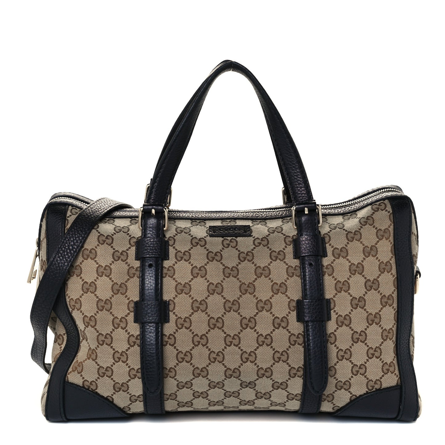 Monogram Cellarius Calfskin Large Boston Beige Ebony Black