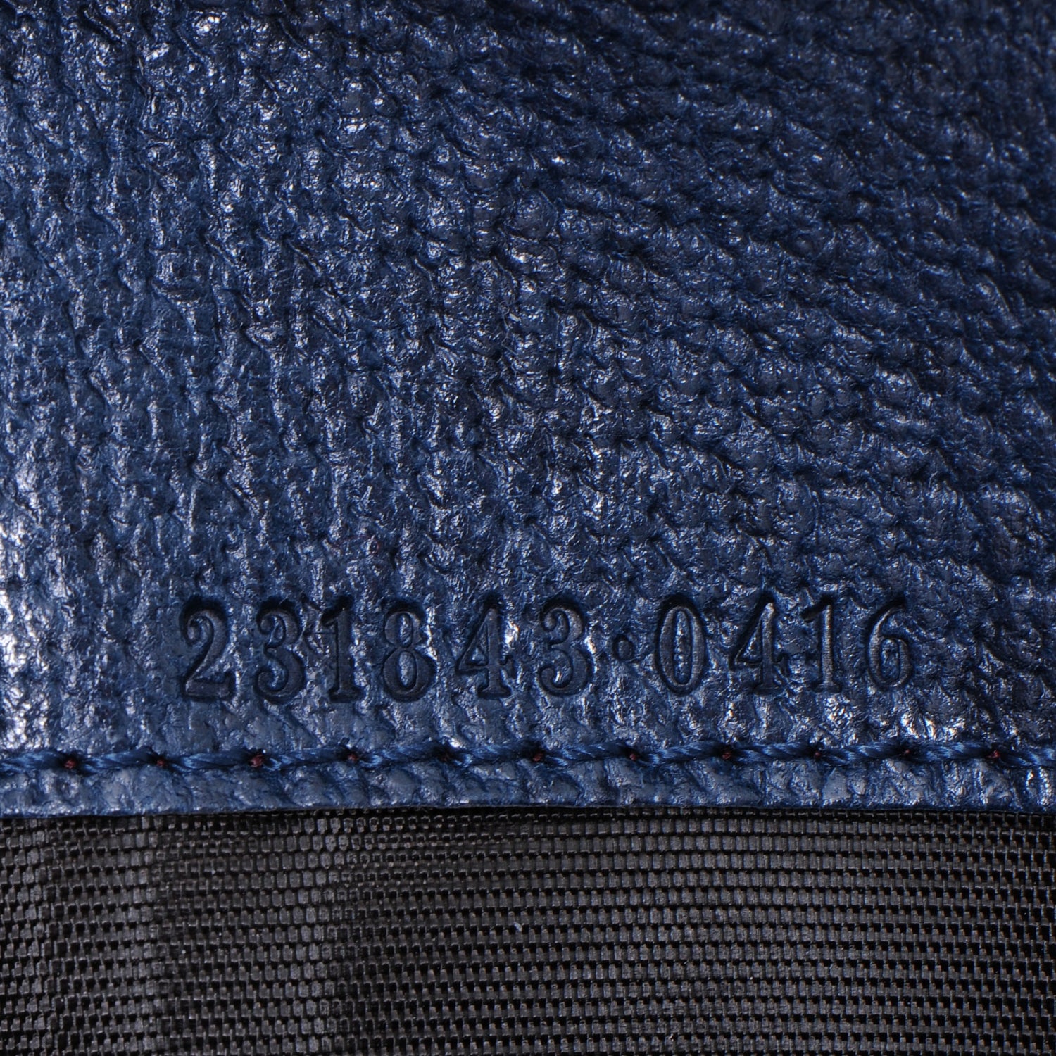 Gucci Leather Blondie Continental Wallet Royal Blue 5 of 7