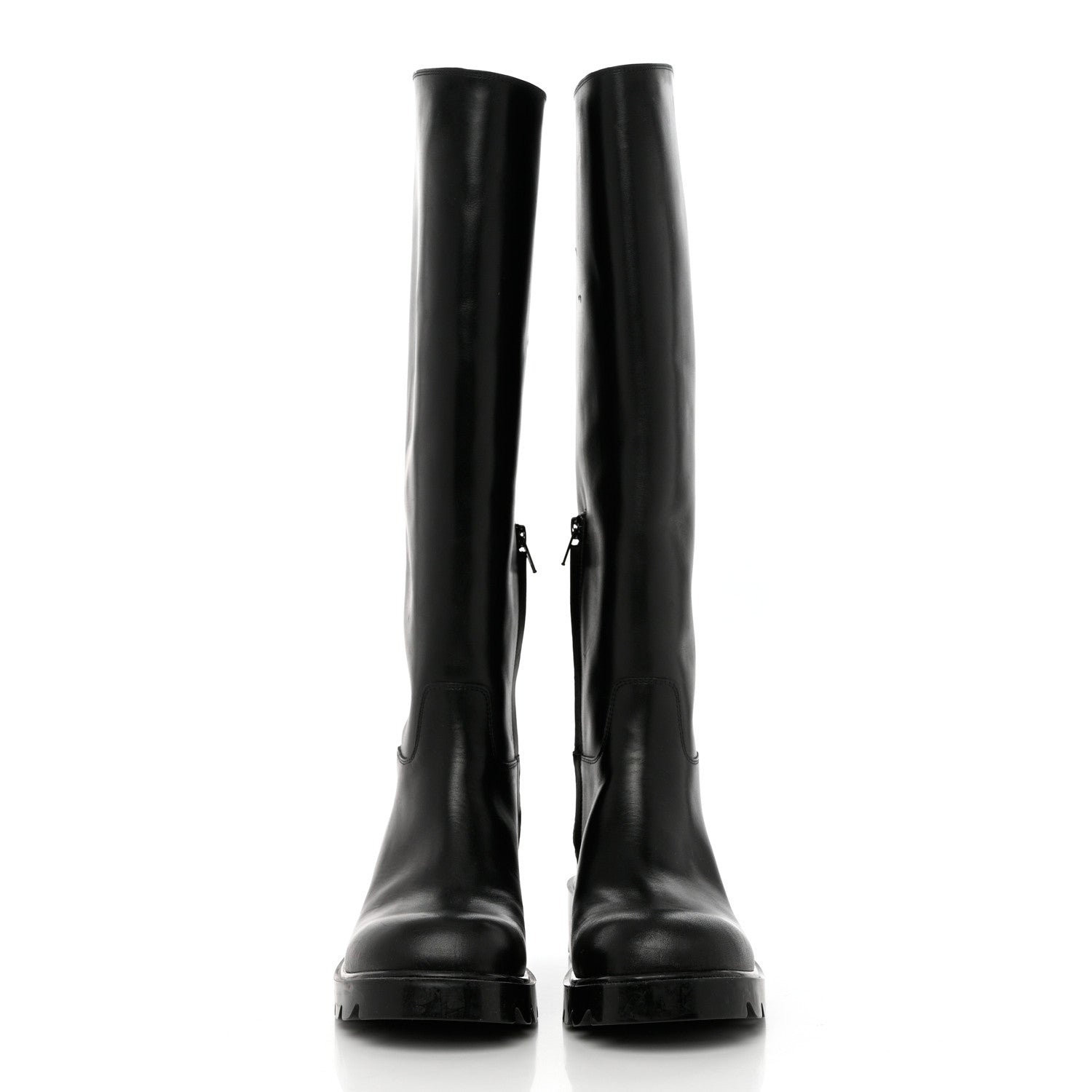 Bottega Veneta Calfskin High Boots 38 Black 2 of 10