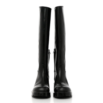 Bottega Veneta Calfskin High Boots 38 Black 2 of 10