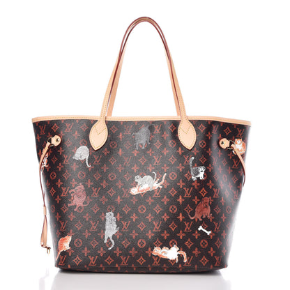 Louis Vuitton Catogram Neverfull MM Marron 3 of 14