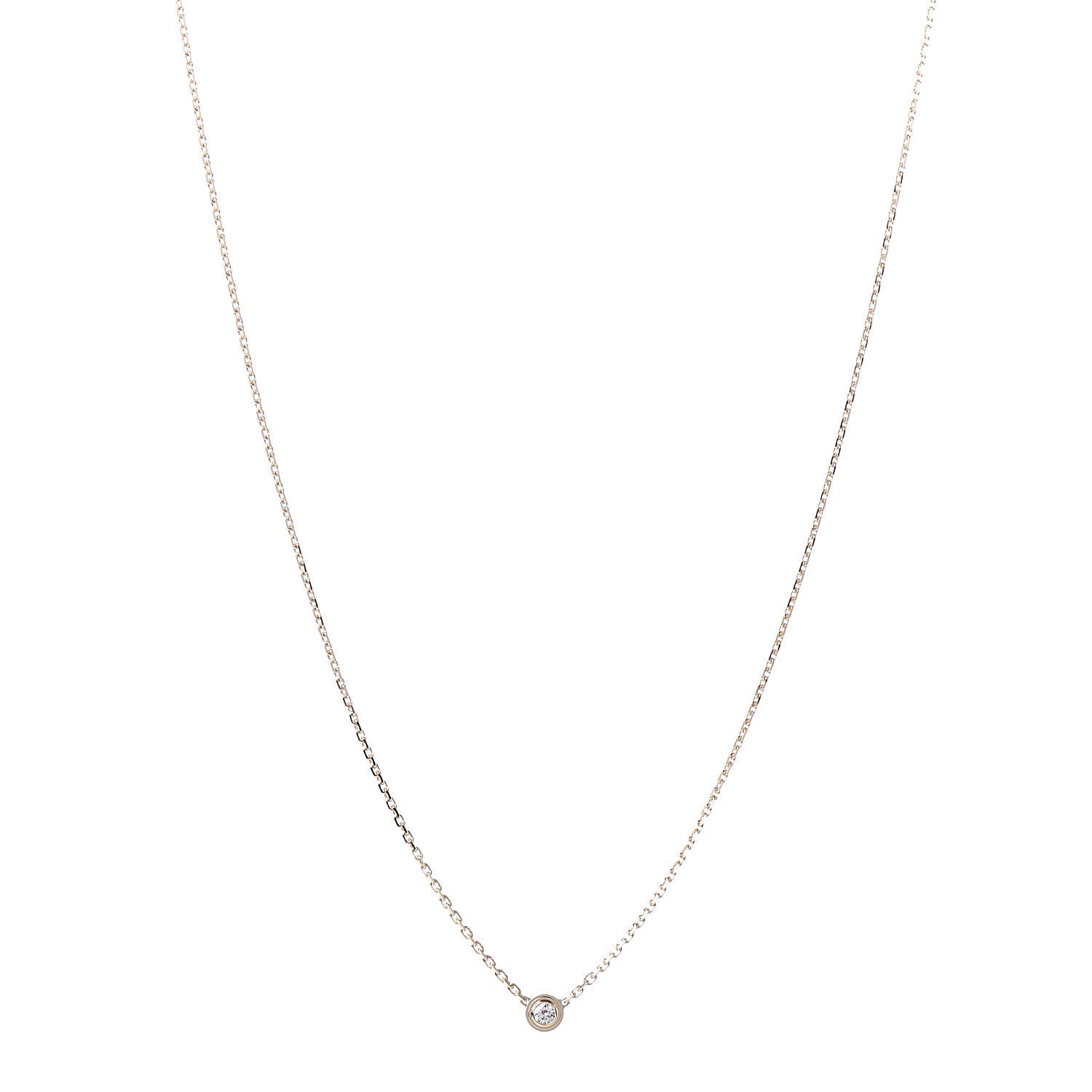 Cartier 18K Yellow Gold Diamond XS D'Amour Pendant Necklace 1 of 7