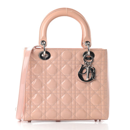 Christian Dior Patent Cannage Medium Lady Dior Light Pink 1 of 9