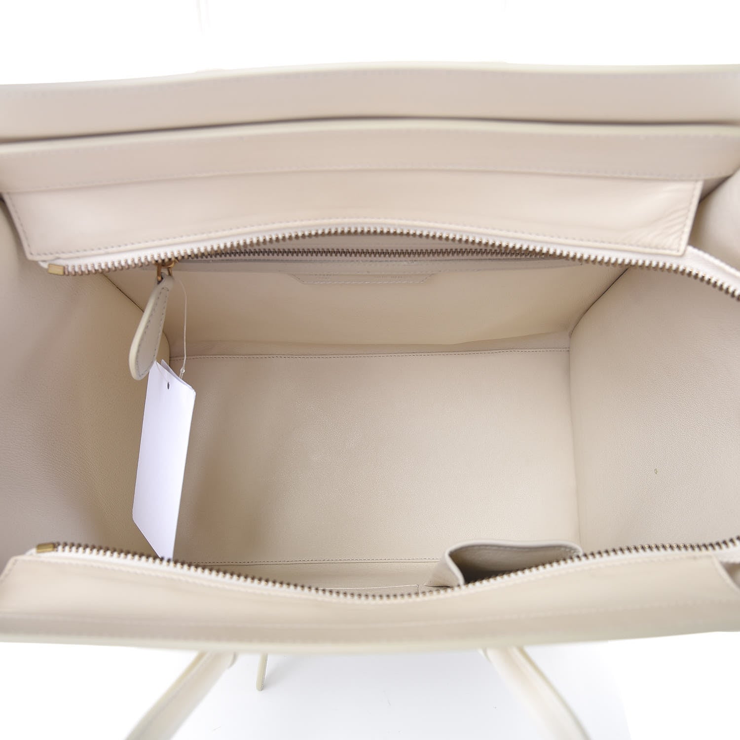 Celine Smooth Calfskin Mini Tri-Color Luggage White 5 of 13