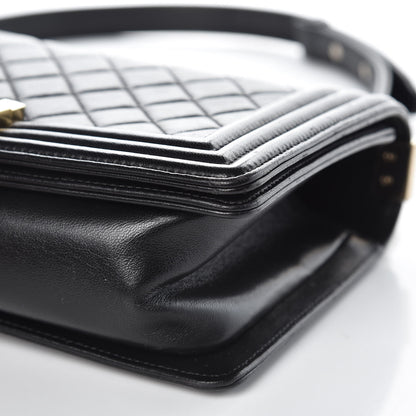 Chanel Lambskin Quilted Medium Boy Flap Black 9 of 13