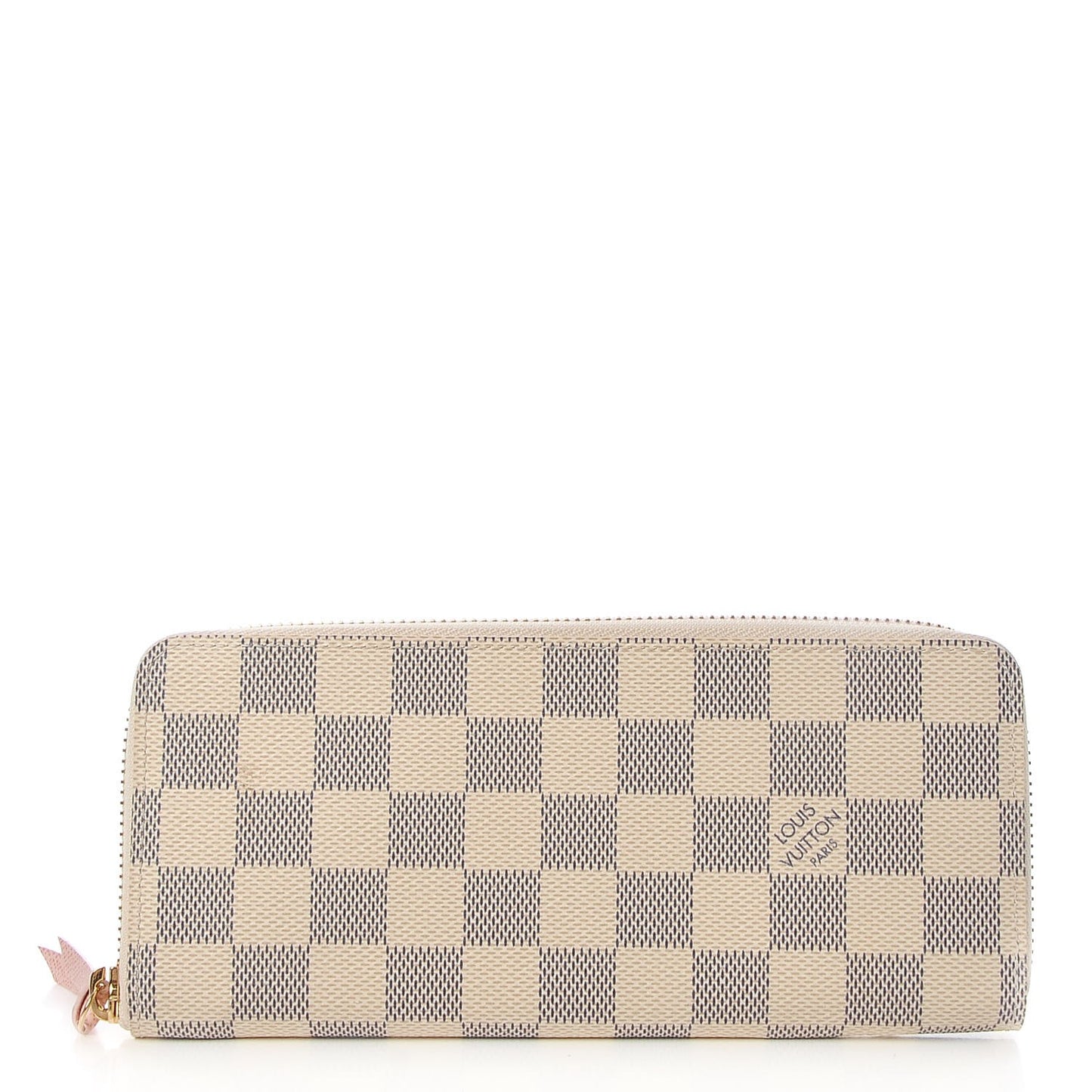 Damier Azur Clemence Wallet Rose Ballerine