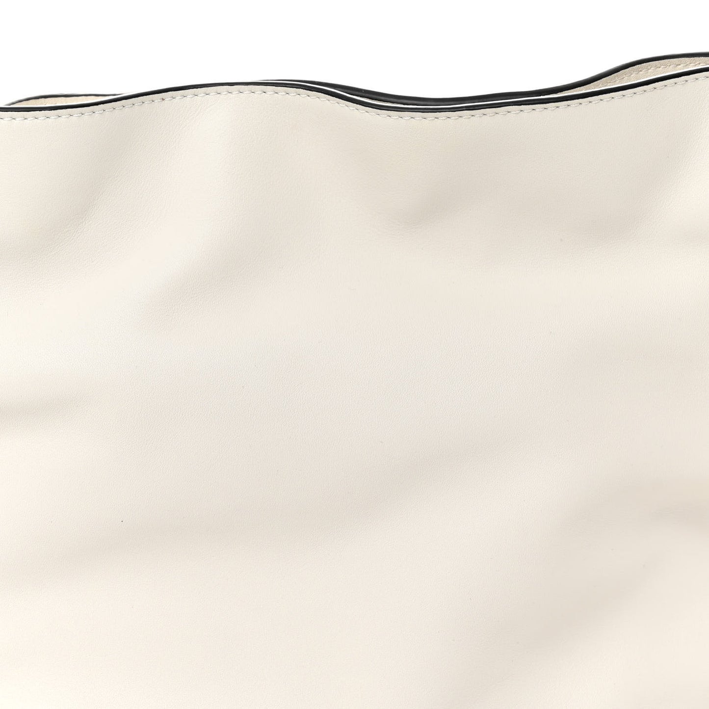 Calfskin Mini Flamenco Knot Clutch Soft White
