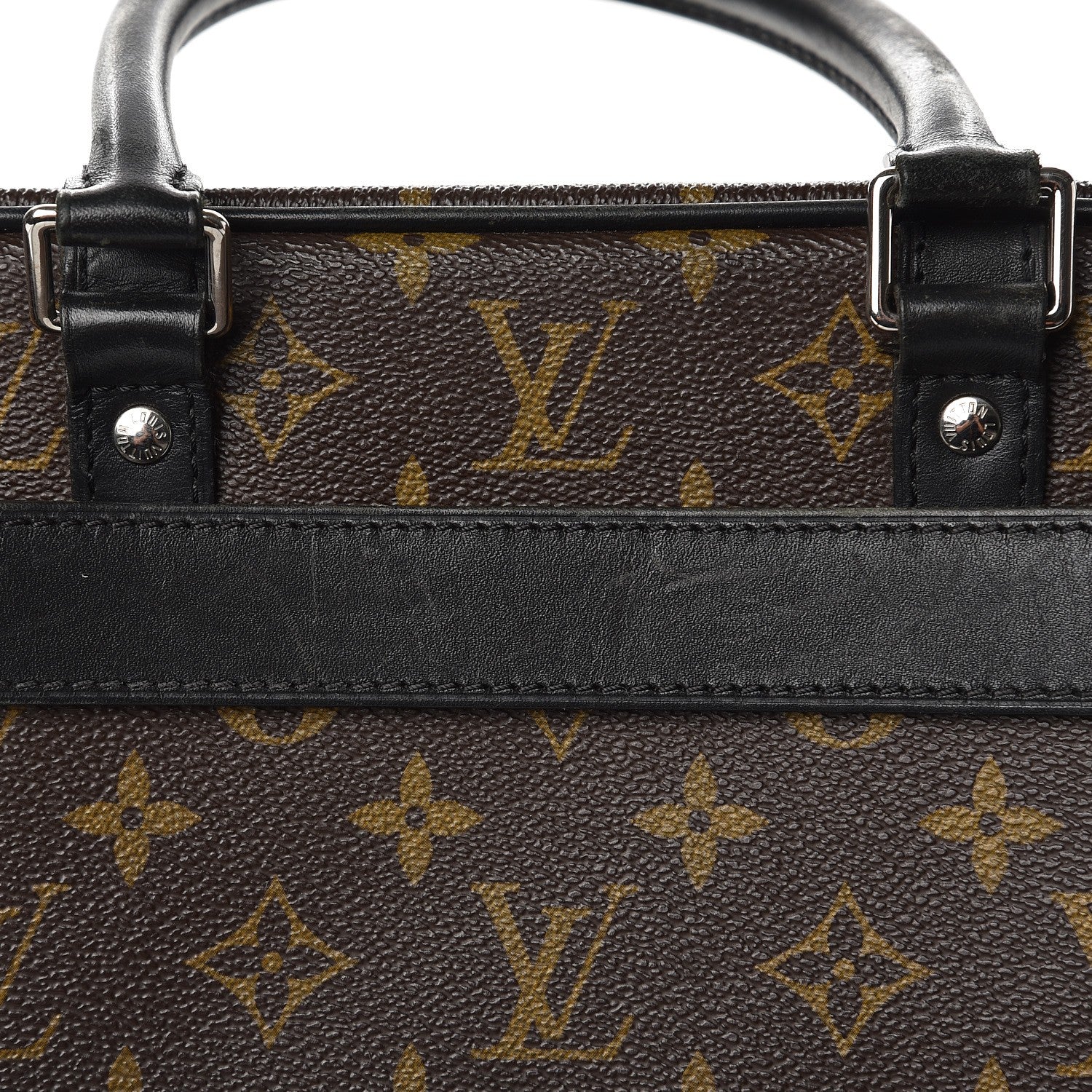 Louis Vuitton Monogram Macassar Porte-Documents Voyage GM 8 of 13