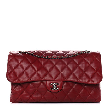 Chanel Lambskin Quilted Chanel 3 Maxi Flap Bag Red 1 of 9