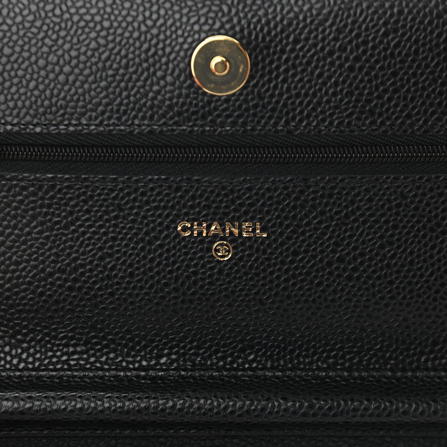 Chanel Caviar Quilted Wallet On Chain WOC Black 6 of 10