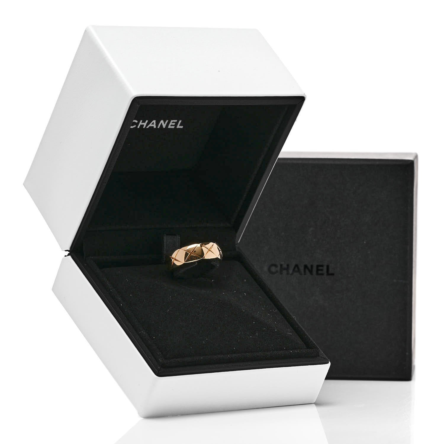Chanel 18K Yellow Gold Small Coco Crush Ring 52 6 7 of 7
