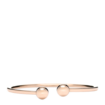 Tiffany 18K Rose Gold 8mm HardWear Ball Wire Bracelet 1 of 4