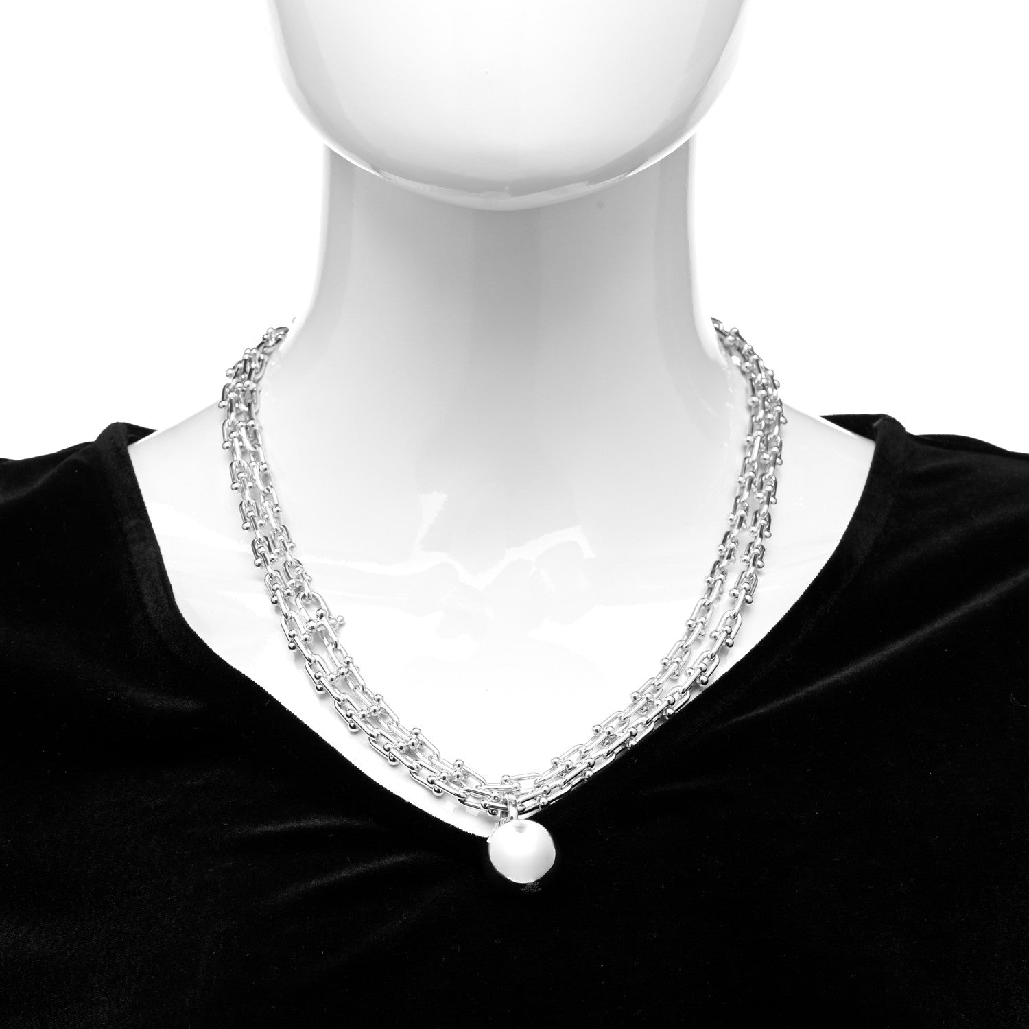 Tiffany Sterling Silver HardWear Wrap Necklace 2 of 6