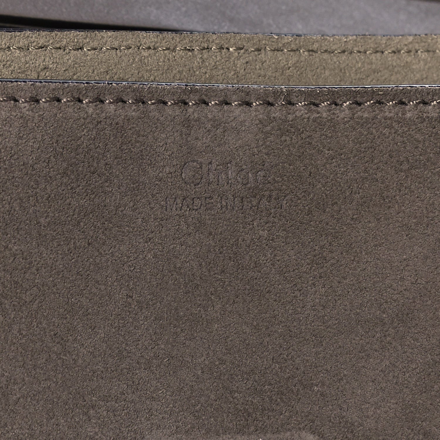 Chloe Suede Smooth Calfskin Drew Shoulder Bag Motty Grey 6 of 13
