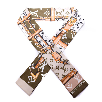 Louis Vuitton Silk Monogram Giant Confidential Bandeau Kaki 1 of 4