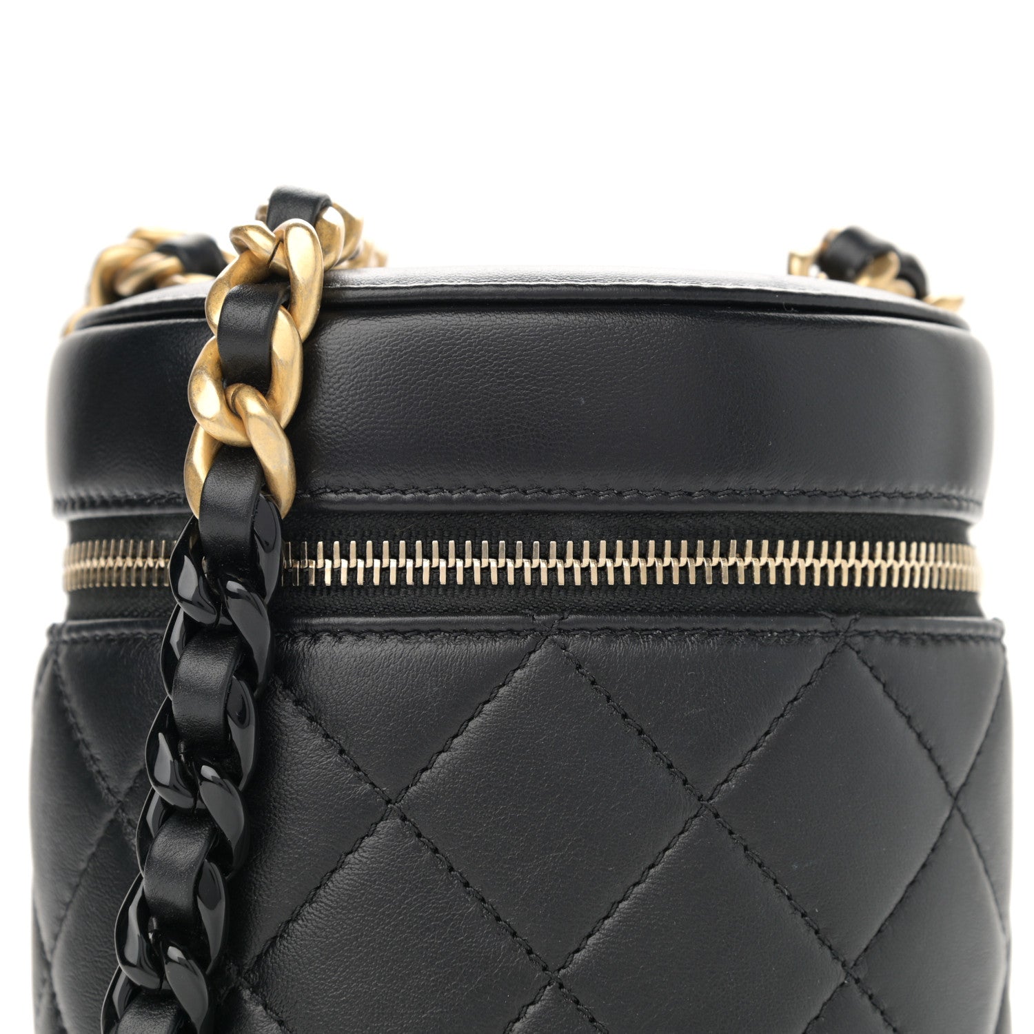 Chanel Lambskin Quilted Small Vanity Case Black 8 of 14
