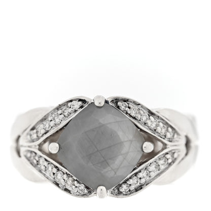 John Hardy JONH HARDY Sterling Silver Diamond Gray Sapphire Modern Chain Magic Cut Ring 54 7 1 of 4