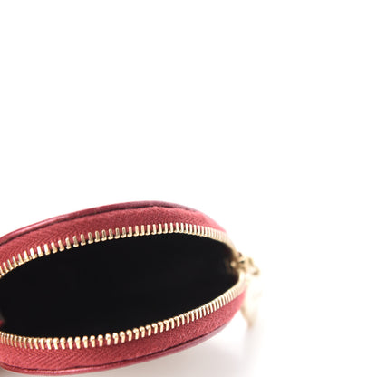 Gucci Monogram Heart Coin Purse Red 5 of 7
