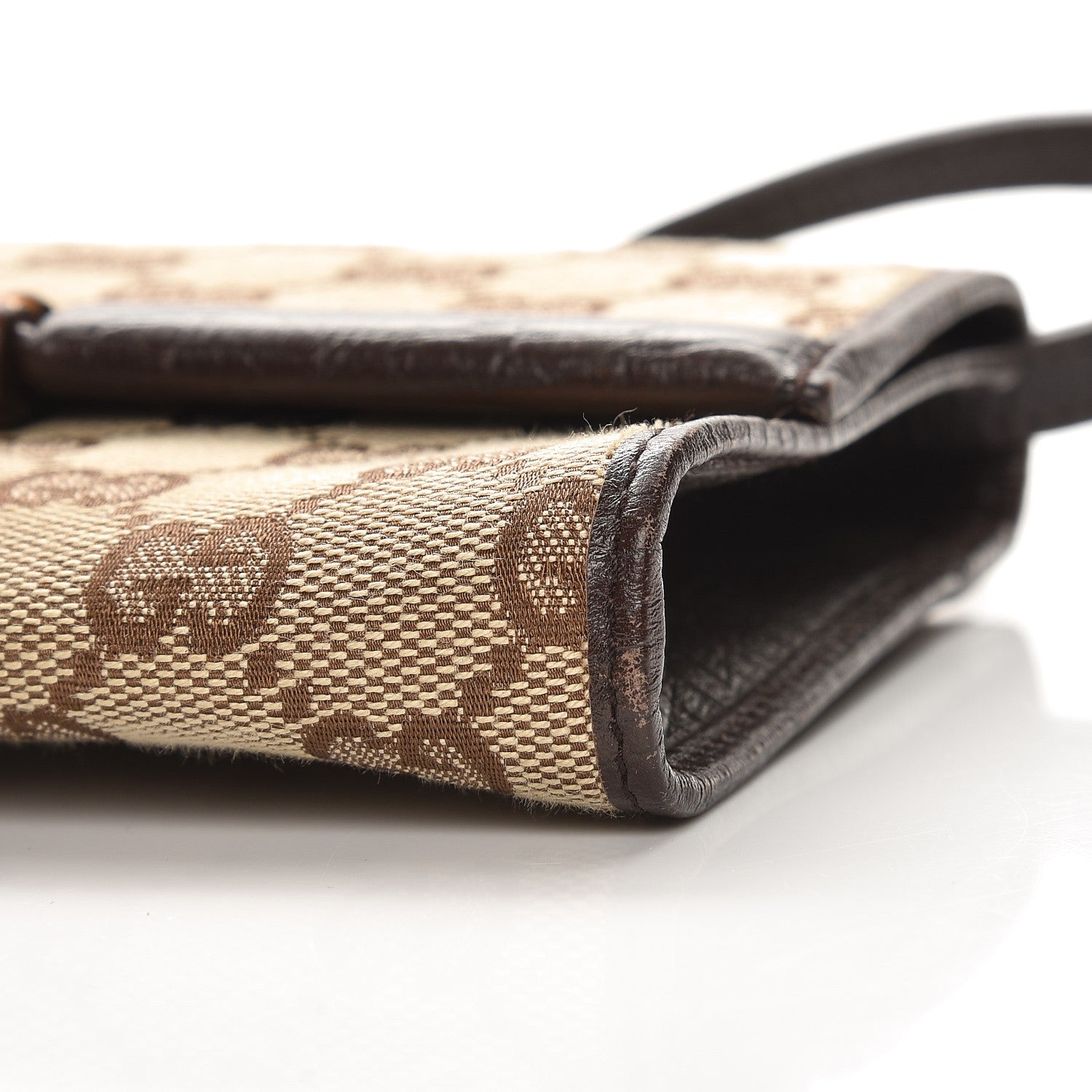 Gucci Monogram Bamboo Bar Clutch Dark Brown 8 of 8