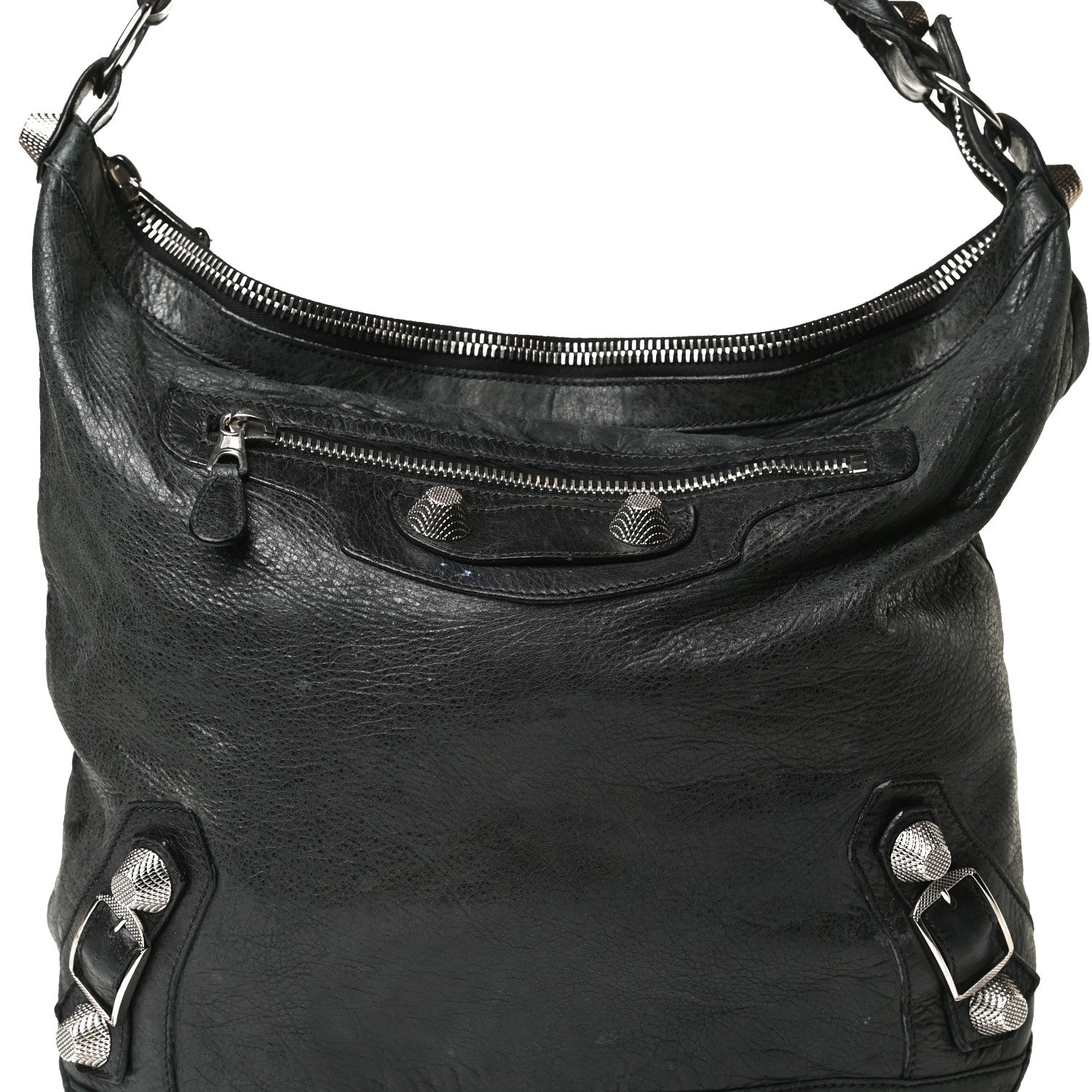 Balenciaga Chevre Giant 21 Silver Hardware Day Hobo Black 5 of 27