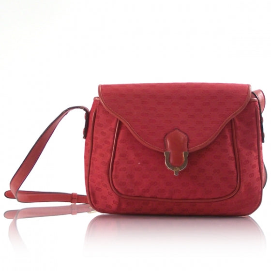 Gucci Vintage Monogram Horseshoe Flap Bag 1 of 12