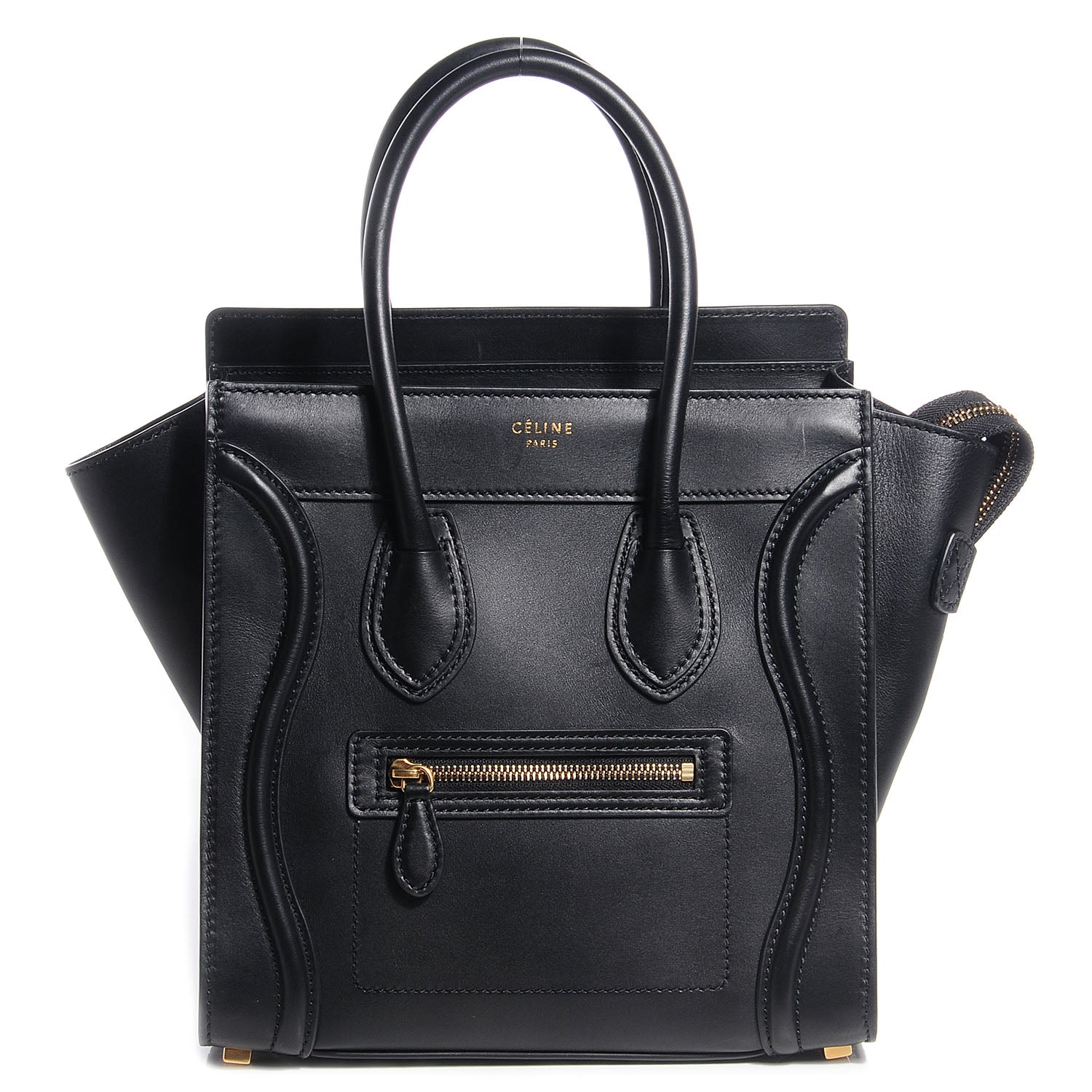 Celine Smooth Calfskin Micro Luggage Black 1 of 7
