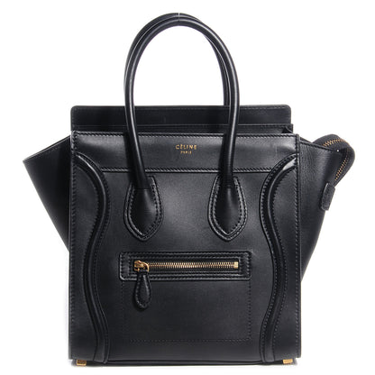 Celine Smooth Calfskin Micro Luggage Black 1 of 7