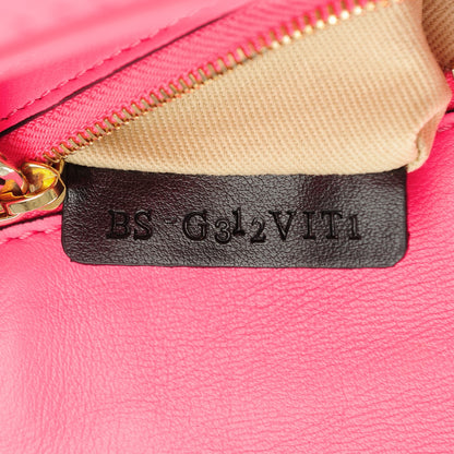 Valentino Garavani Vitello Small Glam Lock Rockstud Flap Fuxia Fluo 8 of 8