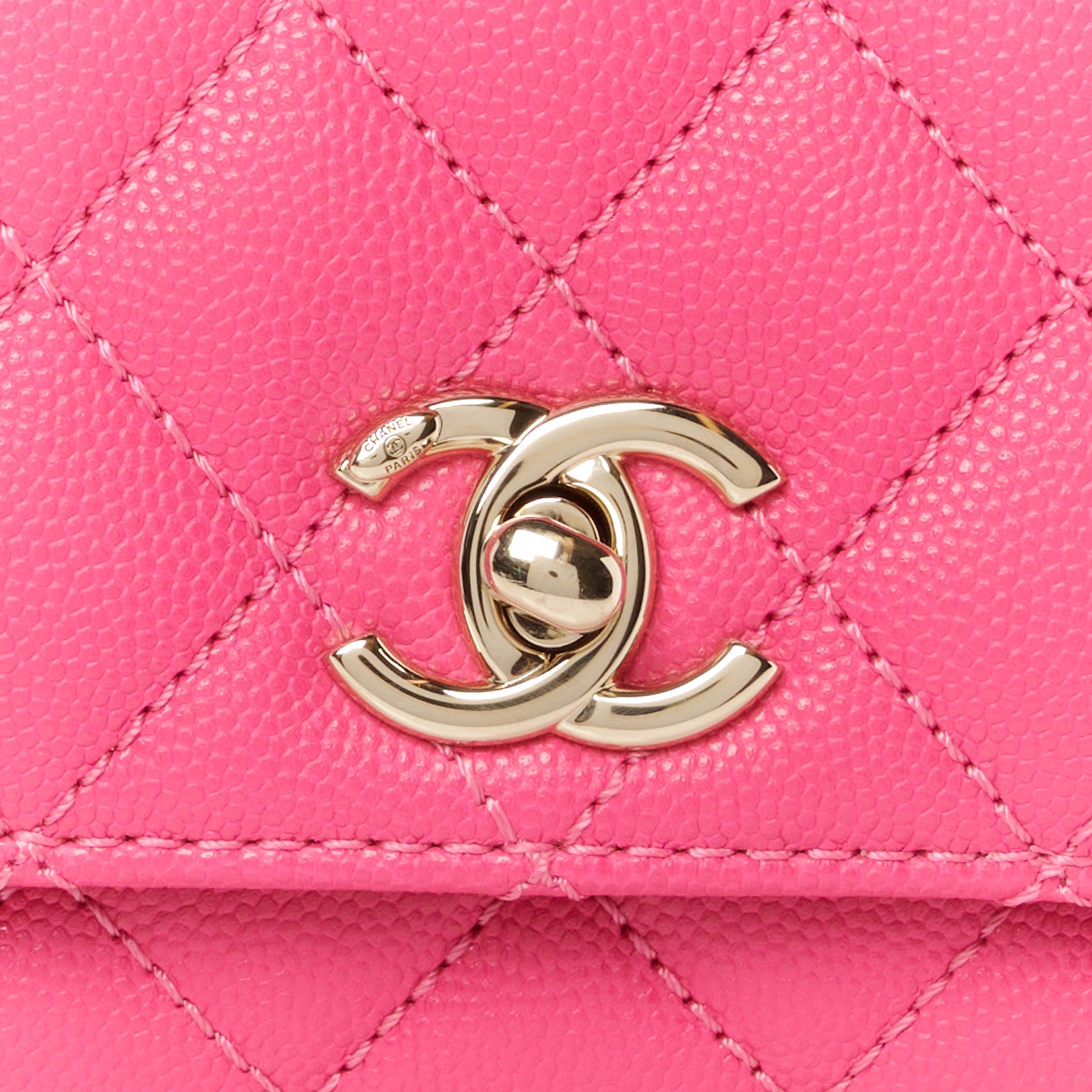 Chanel Caviar Quilted Extra Mini Coco Handle Flap Rose 9 of 12