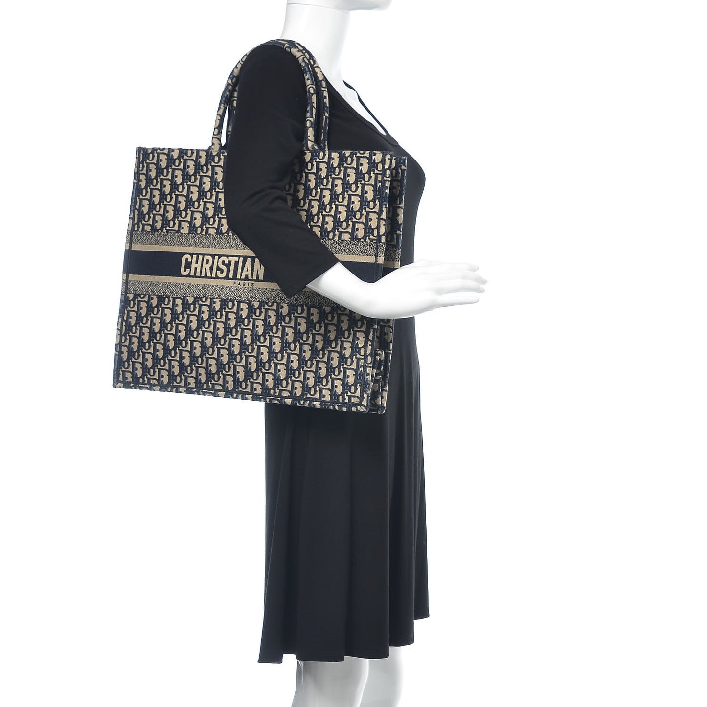 Oblique Book Tote Blue Multicolor