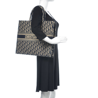 Christian Dior Oblique Book Tote Blue Multicolor 2 of 8