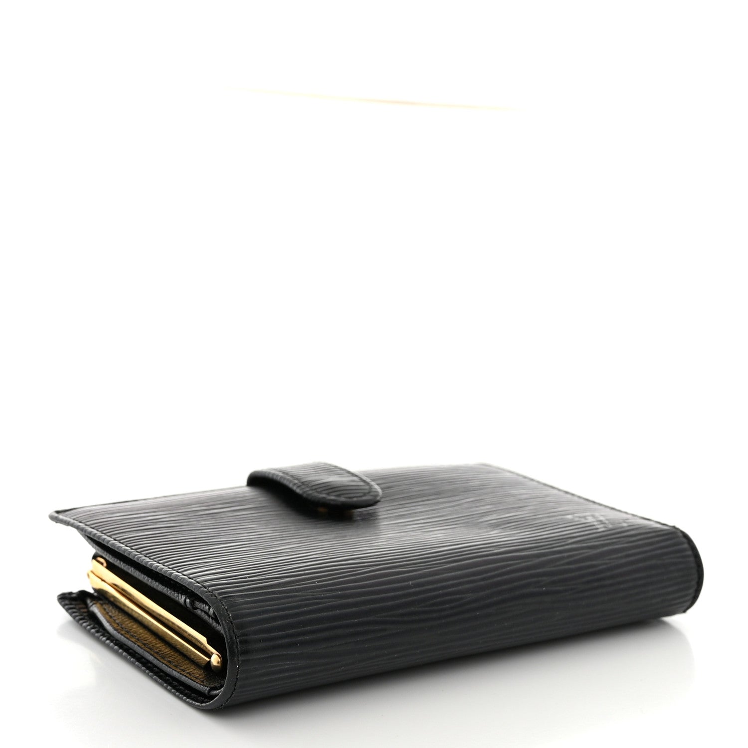 Louis Vuitton Epi French Purse Wallet Black 4 of 16