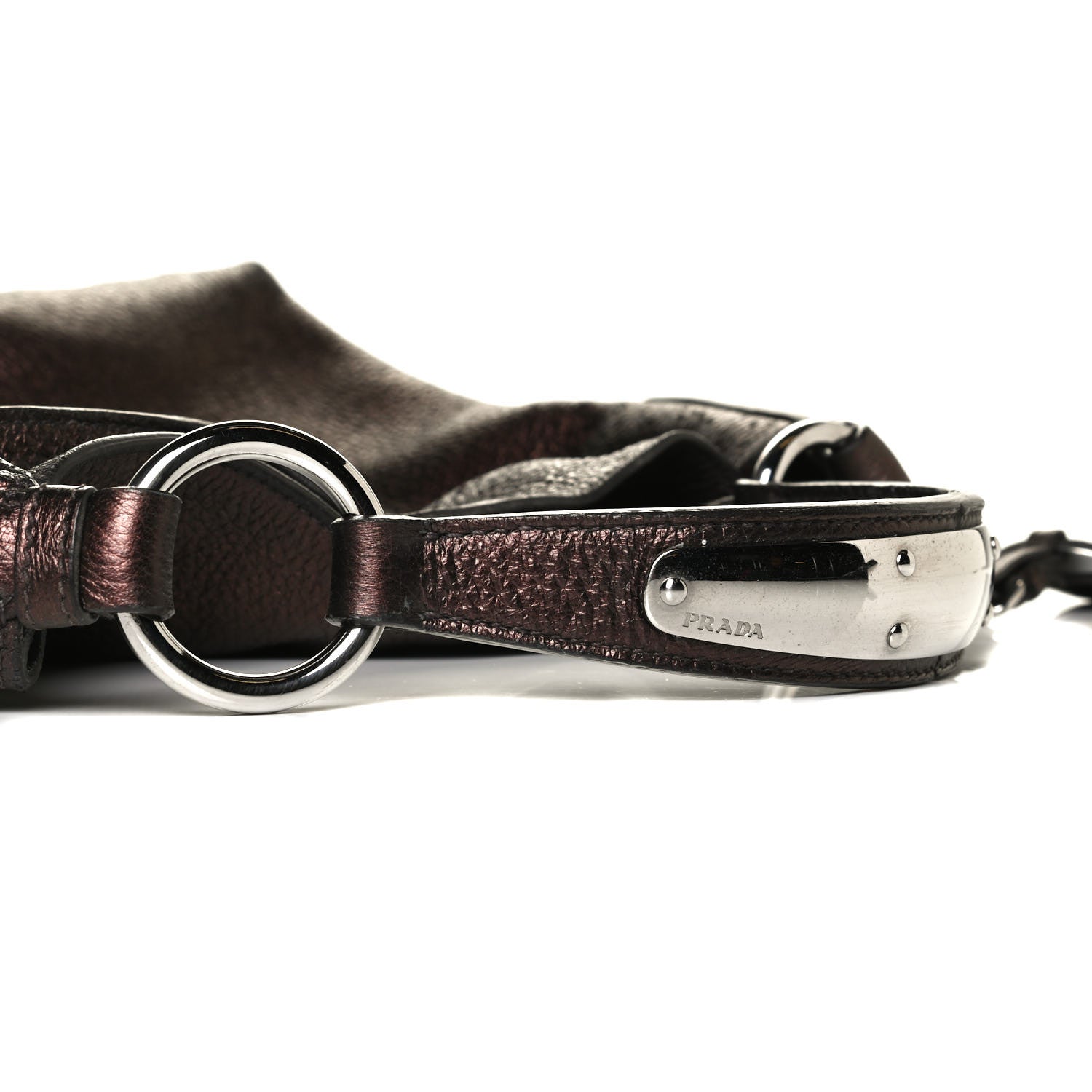 Prada Vitello Daino Hobo Antico Mordore 15 of 16