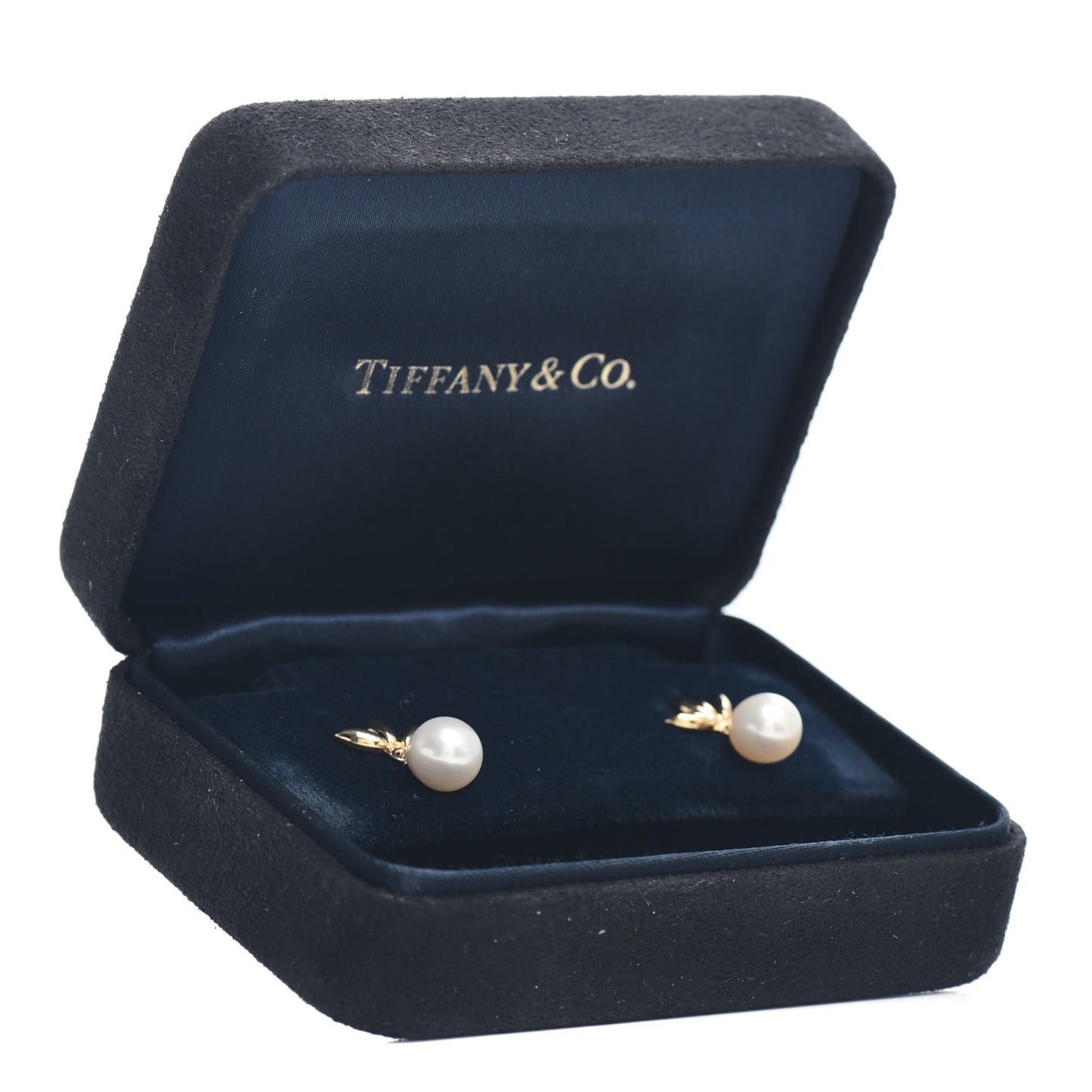 18K Yellow Gold Pearl Flower Earrings