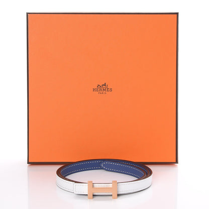 Hermes Swift Epsom 13mm Quizz H Belt Bleu Brighton Blanc 6 of 6