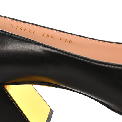 Gucci Malaga Kid Horsebit 75mm Pumps 38.5 Black 8 of 11