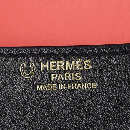 Hermes Swift Horseshoe Constance 24 Black Rose Jaipur 14 of 22