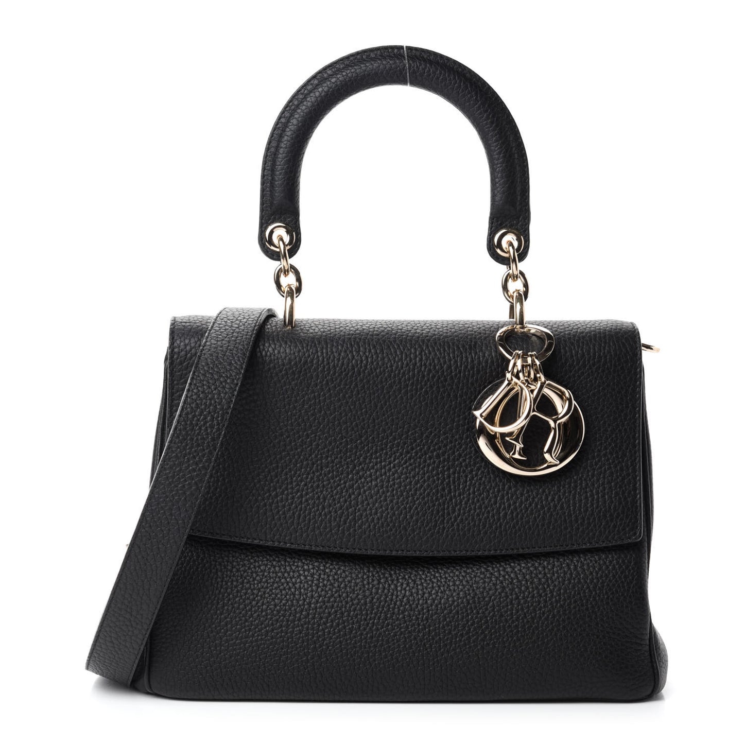 Bullcalf Small Be Dior Flap Black Fraise